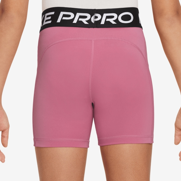 Nike Pro 3.5in Shorts Niña - Peony/White