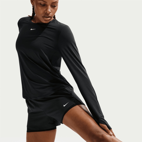 Nike One 2 in 1 3in Shorts - Black/White