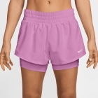 Nike One 2 in 1 3in Shorts - Light Magenta/White