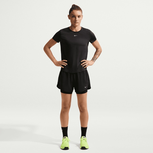 Nike Classic One 2 in 1 3in Shorts - Black/White