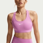Nike Swoosh Dri-FIT Sujetador Deportivo - Light Magenta/White