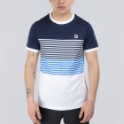 Fila BB 1983 T-Shirt - White/Navy/Simply Blue Comb
