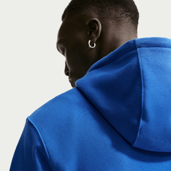 Nike Club Fleece Hoodie - Game Royal/White