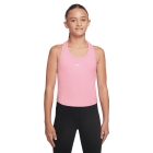 Nike One Fitted Top Niña - Med Soft Pink/White
