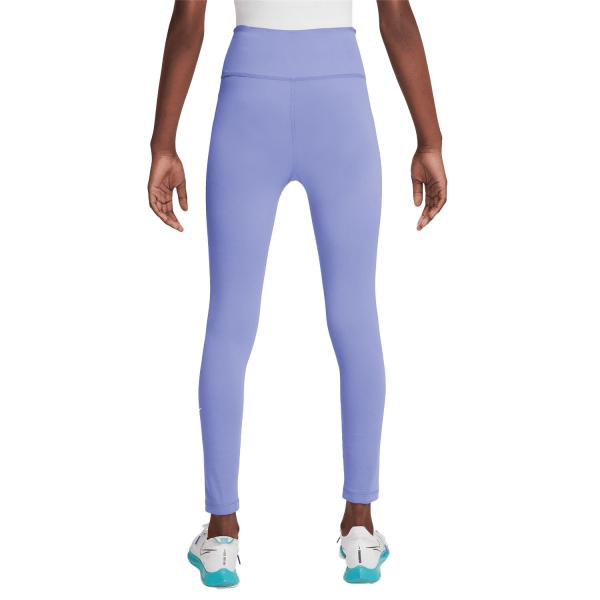Nike One Swoosh Tights Niña - Light Thistle/White