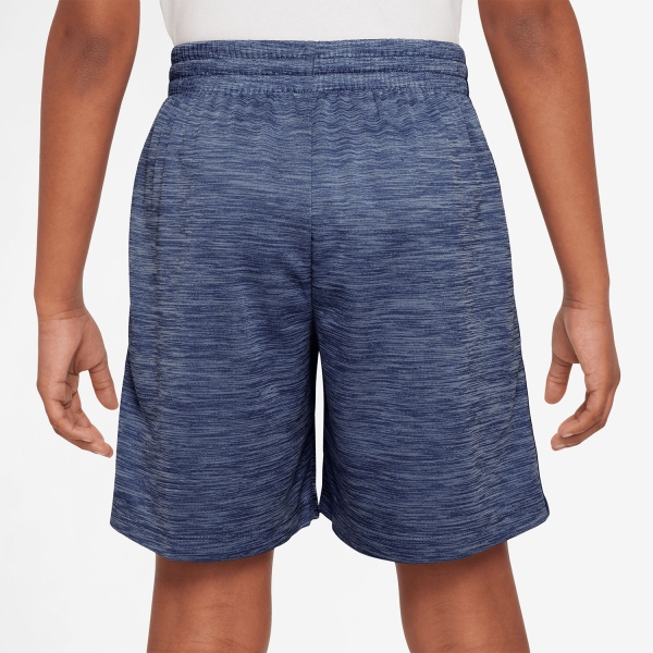 Nike Dri-FIT 5in Shorts Niños - Midnight Navy/Work Blue/Heather/White