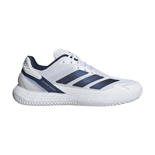 Men's Padel Shoes adidas Defiant Speed 2 Clay  Cloud White/Dark Blue/Core Black JR1748