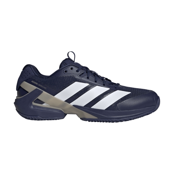 Men's Padel Shoes adidas ADIZERO Ubersonic 5 Clay  Dark Blue/FTWR White/Cyber Metallic KJ4364