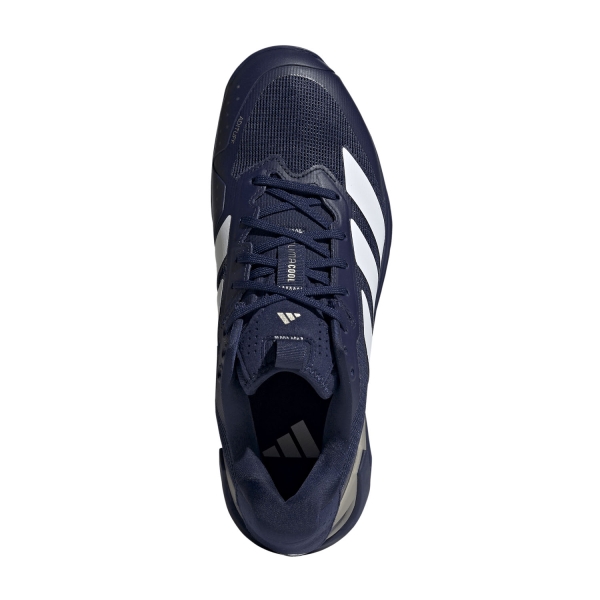 adidas ADIZERO Ubersonic 5 Clay - Dark Blue/FTWR White/Cyber Metallic