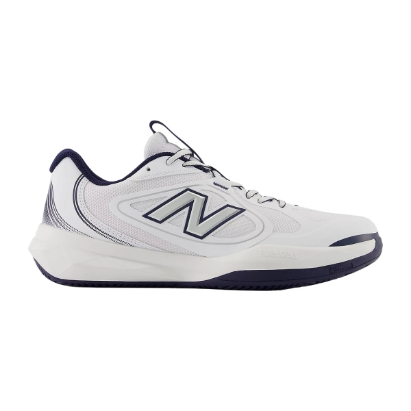 Men's Padel Shoes New Balance FuelCell 796 v5 Clay  White/Team Navy M7964ZV