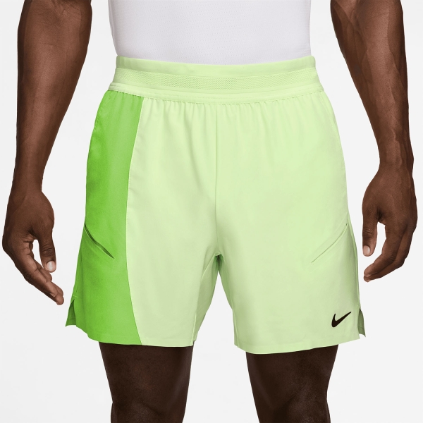 Men's Padel Shorts Nike DriFIT Court Slam 6in Shorts  Light Liquid Lime/Mean Green/Black IB1037360