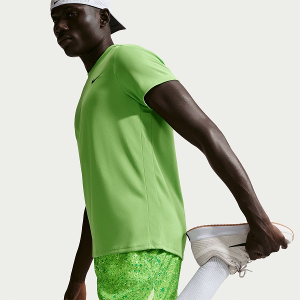 Nike Court Victory AOP 7in Pantaloncini - Mean Green/Light Liquid Lime/Black