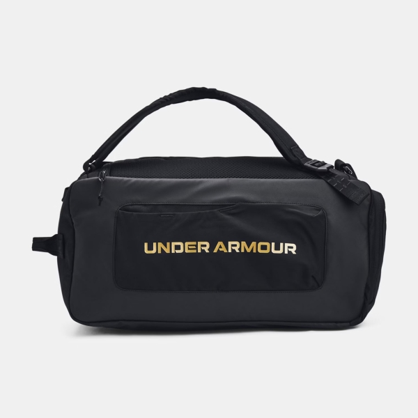 Under Armour Contain Duo Small Duffle - Black/Metallic Gold