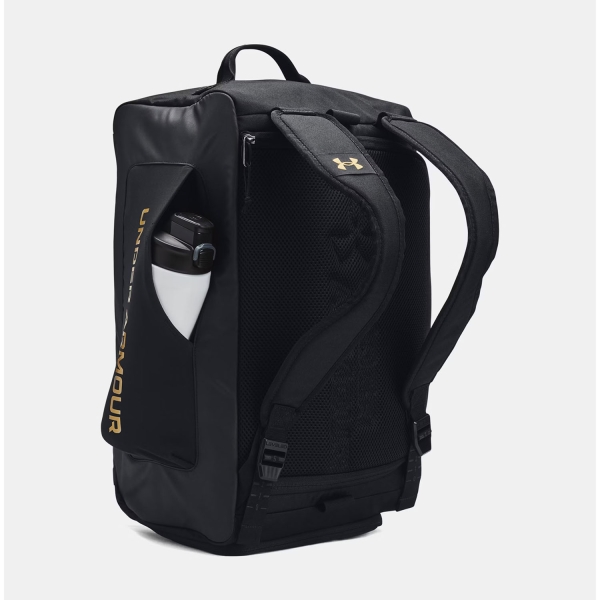 Under Armour Contain Duo Small Duffle - Black/Metallic Gold