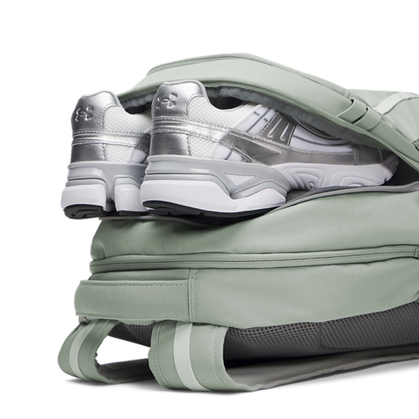 Under Armour Hustle 6.0 Backpack - Titanium/Clay Green