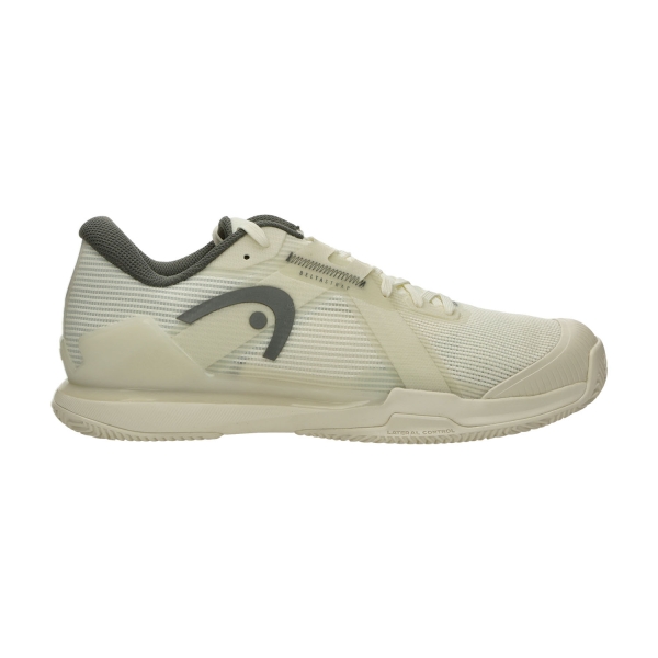 Scarpe Padel Uomo HEAD Sprint Pro 4.0 Clay  Chalk White/Dark Grey 273196 CWDG