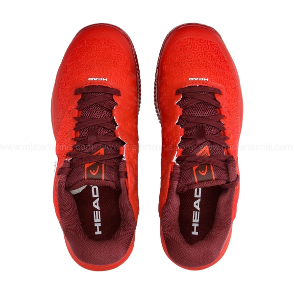 HEAD Revolt Pro 5.0 Clay Niños - Red/Dark Red