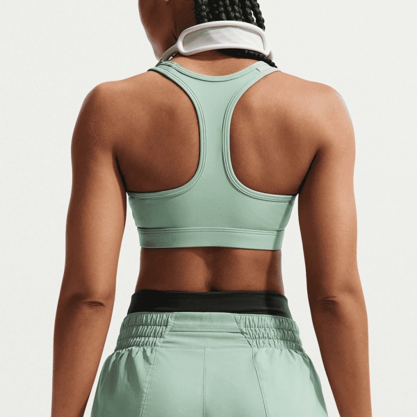 Nike Swoosh Dri-FIT Sujetador Deportivo - Steam/White