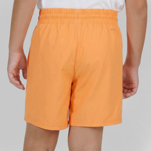 adidas Club 3 Stripes 5in Pantaloncini Bambino - Pure Orange