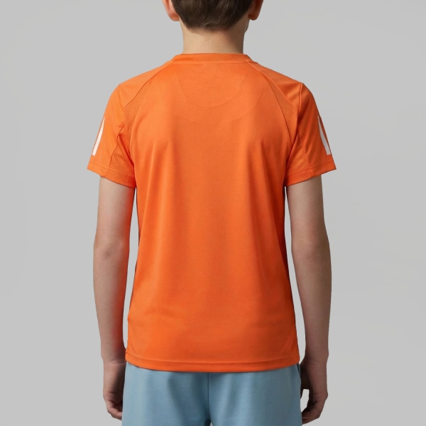 adidas Club 3 Stripes Logo Camiseta Niño - Pure Orange