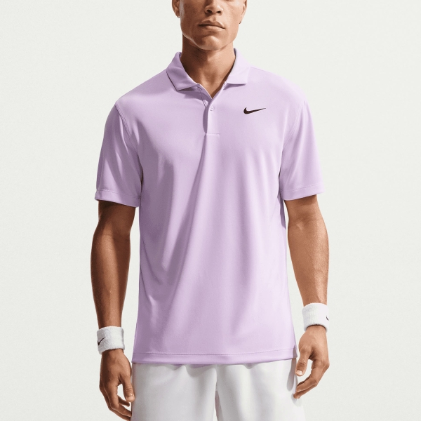 Polo Padel Hombre Nike DriFIT Solid Logo Polo  Violet Mist/Black DH0857511