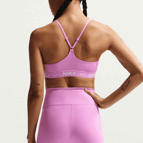 Nike Indy Swoosh Sujetador Deportivo - Light Magenta/White