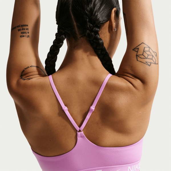 Nike Indy Swoosh Sujetador Deportivo - Light Magenta/White