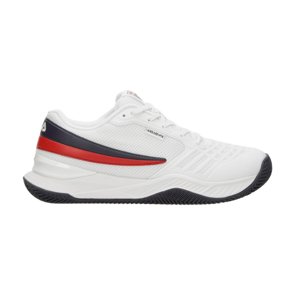Men's Padel Shoes Fila Axilus FX Clay  White/Red Comb FTM261000152
