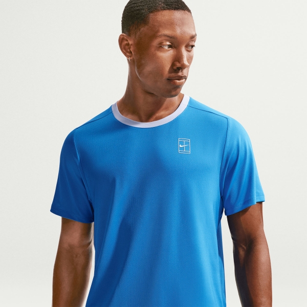 Nike Court Advantage Dri-FIT Maglietta - Light Photo Blue/Hydrogen Blue/White