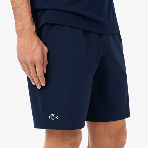 Shorts Padel Hombre Lacoste X Novak Djokovic 9in Shorts  Bleu Marine/Blanc GH7413525