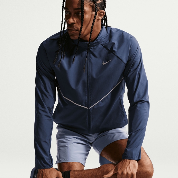 Nike Repel Miler UV Chaqueta - Midnight Navy/Reflective Silver