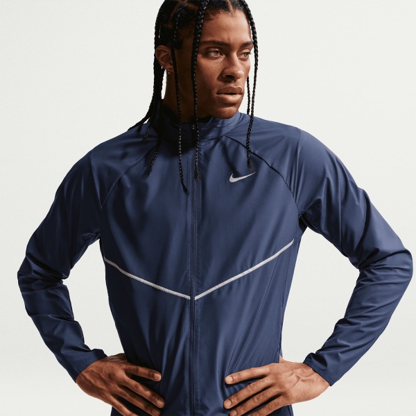 Nike Repel Miler UV Chaqueta - Midnight Navy/Reflective Silver