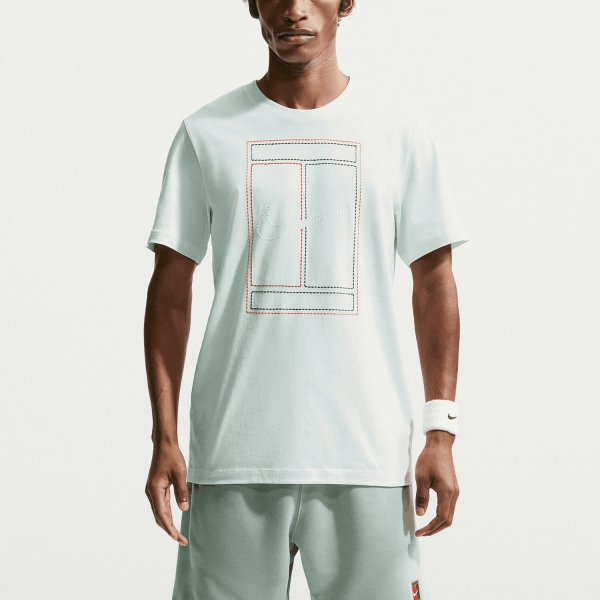Camiseta Padel Hombre Nike Court Heritage Camiseta  Barely Green IH2085394