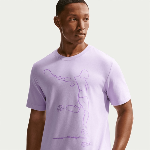 Nike Court Graphic Paris Maglietta - Violet Mist