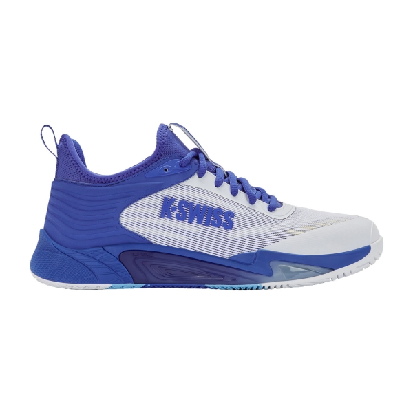 Men's Padel Shoes KSwiss Hypercourt Pinnacle  White/Dazzling Blue/Baltic Sea 04432158M