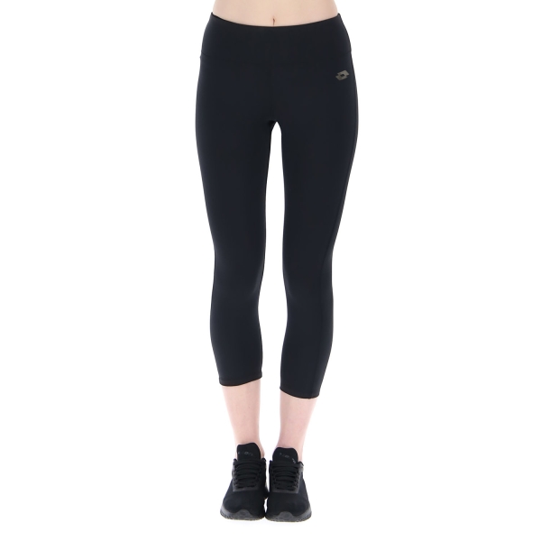 Pants y Tights Padel Mujer Lotto Logo Capri  All Black 2167801CL