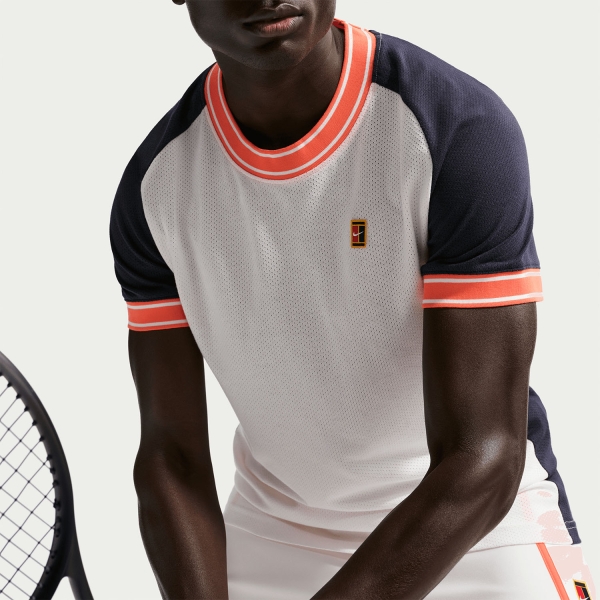 Nike Court Heritage Logo Camiseta - Sail/Dark Obsidian