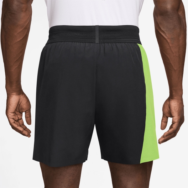 Nike Dri-FIT Court Slam 6in Shorts - Black/Mean Green/White