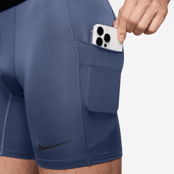 Nike Dri-FIT Pro Calzamaglia Corta - Diffused Blue/Black