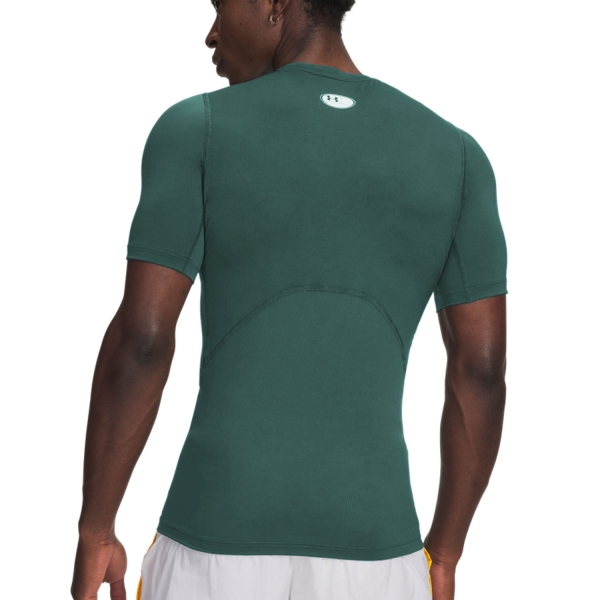 Under Armour HeatGear Compression Maglietta - Rack Green/White