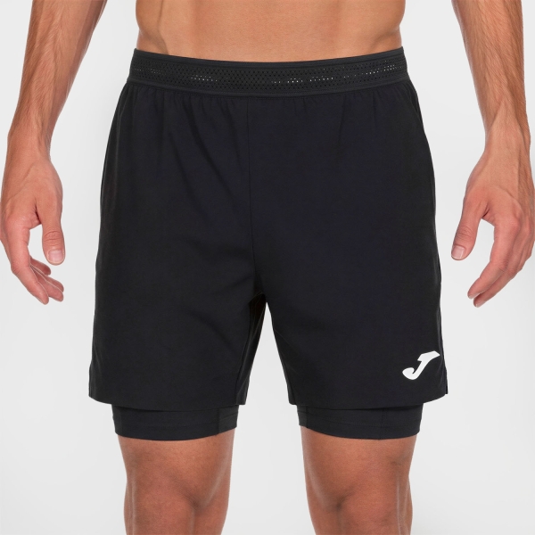 Shorts Padel Hombre Joma Smash 5in Shorts  Black 104441.100