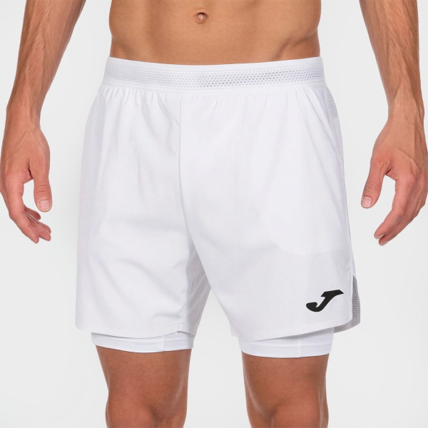Shorts Padel Hombre Joma Smash 5in Shorts  White 104441.200