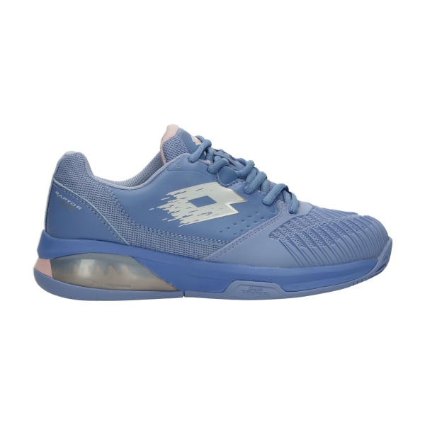 Women's Padel Shoes Lotto Raptor Hyperpulse 300 Clay  Hydrangea Lilac/All White 223558EA9