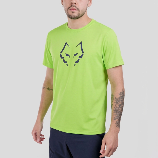 Camiseta Padel Hombre Babolat Juan Lebron Logo Camiseta  Green/Flash 6MF264428013