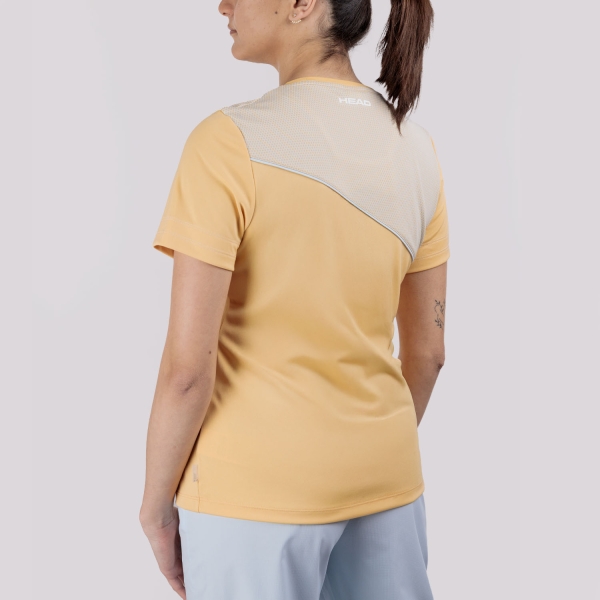 HEAD Tie Break Pro Camiseta - Apricot/Light Blue