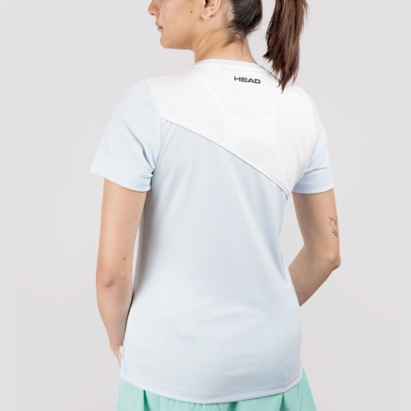 HEAD Tie Break Pro Camiseta - Light Blue/White