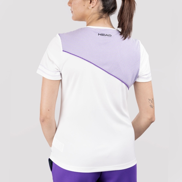 HEAD Tie Break Pro T-Shirt - White/Purple