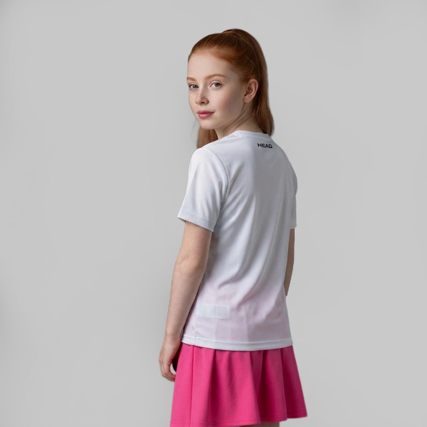 HEAD Tie Break II Camiseta Niña - Apricot/Print Vision