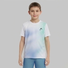HEAD Topspin Graphic Camiseta Niño - Turquoise/Print Vision HEAD Topspin Graphic Camiseta Niño - Turquoise/Print Vision