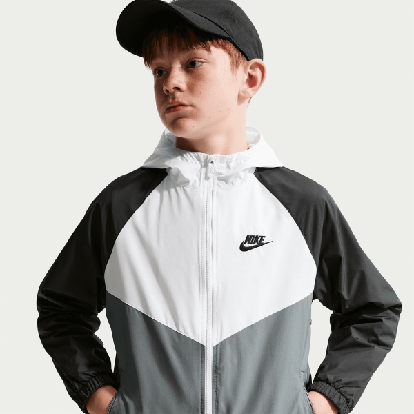 Nike Repel Chaqueta Niños - White/Smoke Grey/Black
